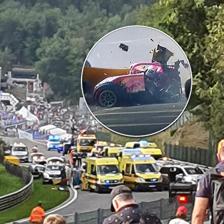 Formula 2de yürekleri ağza getiren kaza