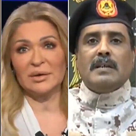 Hafter sözcüsü el-Mismarinin rezil olduğu anlar: Türk subayların kullandığı bir top var, o girmemizi engelliyor
