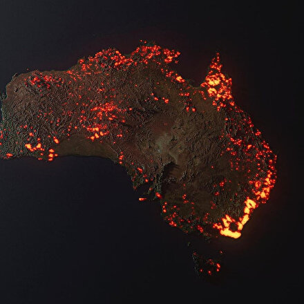 Avustralyada 150 noktada çıkan dev yangınlar söndürülemiyor!