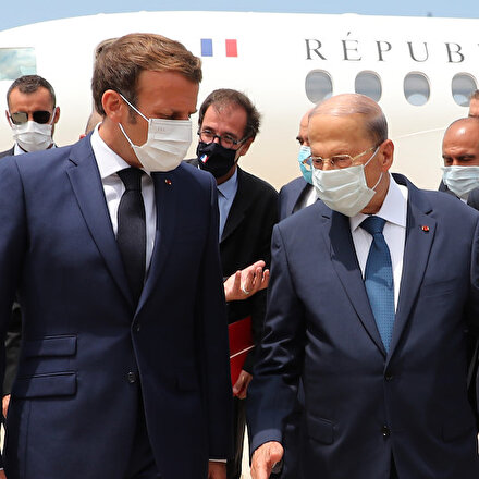 Fransa Cumhurbaşkanı Macron Beyrutta: Lübnana koşulsuz yardım öncelikli olmalı