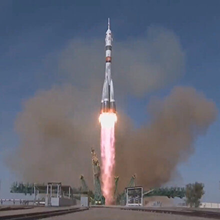 Soyuz MS-17nin uzaya fırlatıldığı anlar