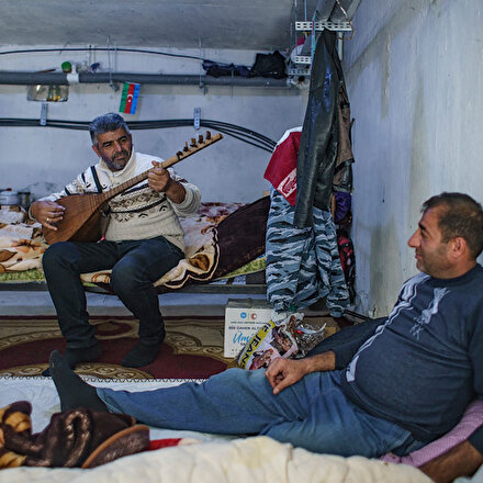 Azerbaycanın Terter ketinde halk günlerdir sığınaklarda yaşam mücadelesi veriyor