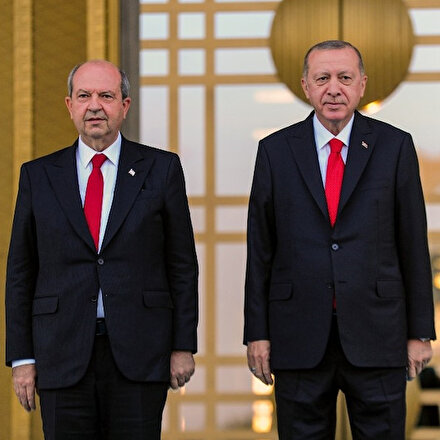 KKTC Cumhurbaşkanı Ersin Tatar Cumhurbaşkanlığı Külliyesi’nde