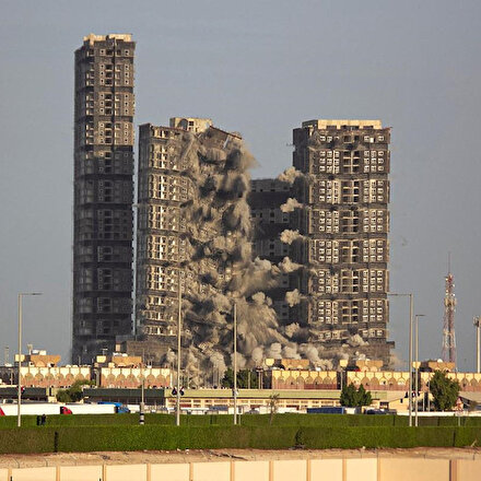 Abu Dabideki 144 katlı Mina Plaza 10 saniyede yerle bir oldu: Yıkım, Guinness Rekorlar Kitabına girdi