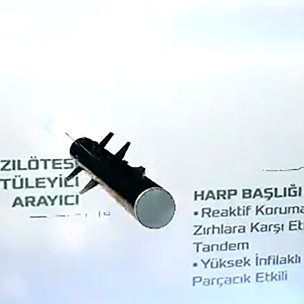 Türkiyenin ilk yerli tanksavar füze sistemi UMTAS görevinin başında