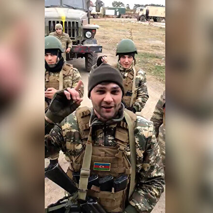 Azerbaycan askeri Rusça konuşuyor: Bir ölür bin diriliriz, Allahu Ekber!