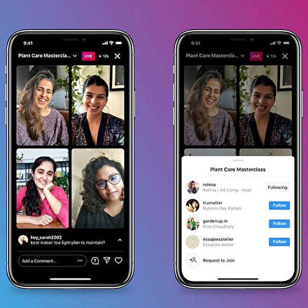 Instagrama 4 kişilik canlı yayın özelliği geldi