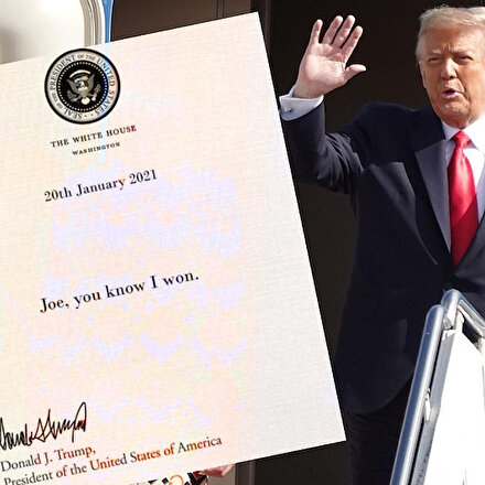 ABD medyasının gündeminde: Trumpın bıraktığı mektupta Joe biliyorsun ben kazandım iddia edildi