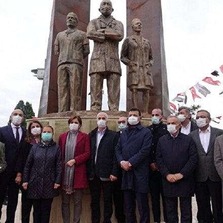 CHPli belediyelerin heykel yarışı 2021de de sürüyor