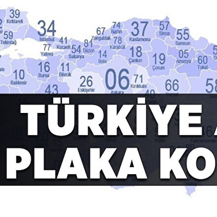 Plaka Kodları