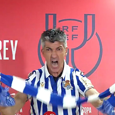 34 yıl sonra gelen kupa Real Sociedad Teknik Direktörü Algucili çılgına çevirdi