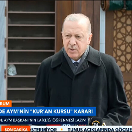 Cumhurbaşkanı Erdoğandan KKTCde AYMnin Kuran Kursu kararına tepki: Kıbrıs, Fransa değil