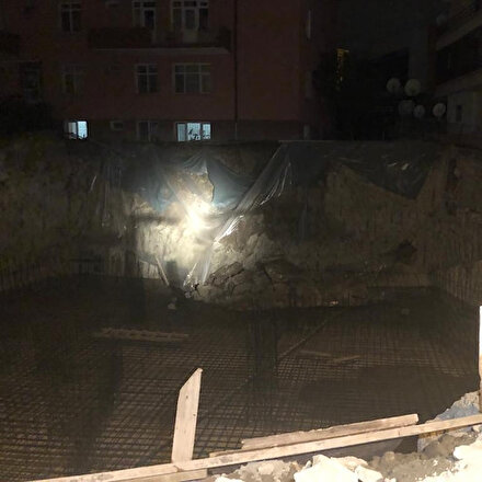 Ankarada toprak kayması nedeniyle bir apartman tahliye edildi