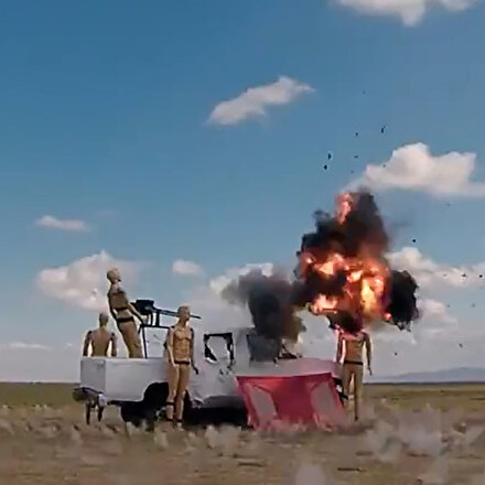 Kamikaze drone Alpagu hedefi tam isabetle vurdu
