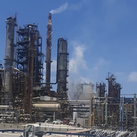 İşgalci İsraile ait petrol rafinerisinde patlama