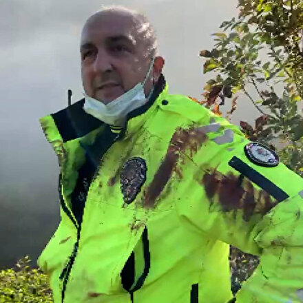 Samsunda 150 metreden dereye yuvarlandı: Yaralılara ilk ulaşan trafik polisi konuştu