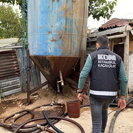 İstanbulda dev operasyon: 73 bin litre kaçak akaryakıt ele geçirildi