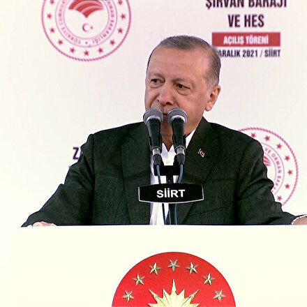 Cumhurbaşkanı Erdoğan o şiiri 24 yıl sonra Siirtlilerle beraber okudu: Minareler süngü...