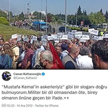 Canan Kaftancıoğlu militarist dediği sloganla karşılandı