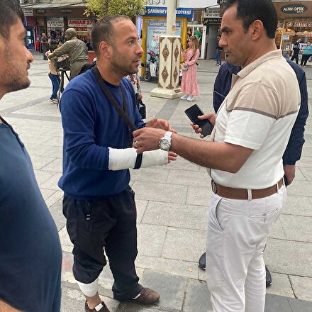 Kolunu bacağını sarıp duygu sömürüsü yapan dilenci zabıtaya yakalandı: 277 lira ceza kesildi