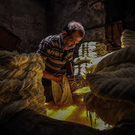 Mısır’da Hacı Sellame boyahanesi 110 yıllık geleneği sürdürüyor