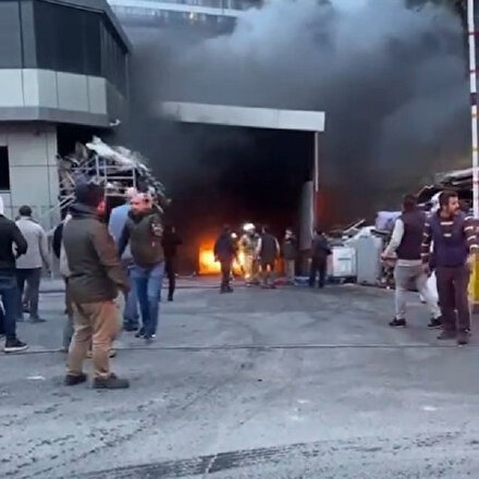 Esenyurtta sanayi sitesinde yangın