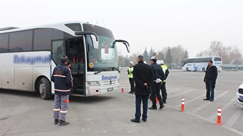 Konya Da Sivil Polisten Yolcu Otobusune Trafik Denetimi Konya Haberleri