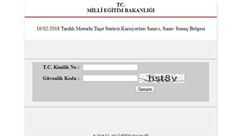 Ehliyet Sonuclari Sorgulama Sayfasi 10 Subat Ehliyet Sinav Sonuclari Ogrenme