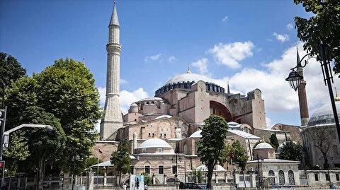 بسم الله الرحمن الرحيم أول تغريدة لحساب مسجد آيا صوفيا بـ تويتر