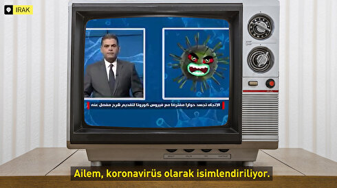 Arap kanalı 'koronavirüs'le röportaj yaptı