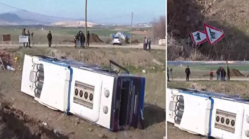 Ankara'da korkunç kaza: Otobüs şarampole devrildi çok sayıda yaralı var