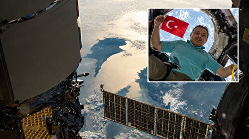 Alper Gezeravcı paylaştı: Türkiye Cumhuriyeti ve Kuzey Kıbrıs Türk Cumhuriyeti’nin ebedi birlikteliğinin uzaya yansıması