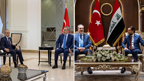 Bakan Fidan Bağdat'ta Irak Türkmen Cephesi Başkanı Hasan Turan ile bir araya geldi