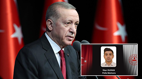 Cumhurbaşkanı Erdoğan'dan şehit polisin ailesine baş sağlığı