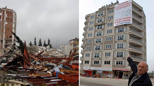 Depremde 37 kişiye mezar olmuştu: 14 yıl önce haberlere çıkmış! Müteahhitten pankartlı savunma