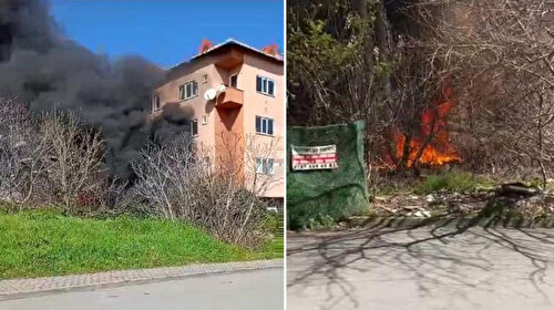 İstanbul Ataşehir'de tamirhanede yangın paniği