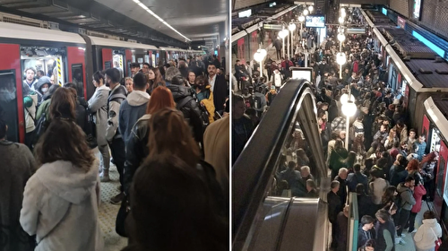 İzmir'de metro seferleri aksadı: Vatandaşlar isyan etti