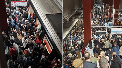 İstanbullular mesaiye başladı: Metro arızası yolda bıraktı