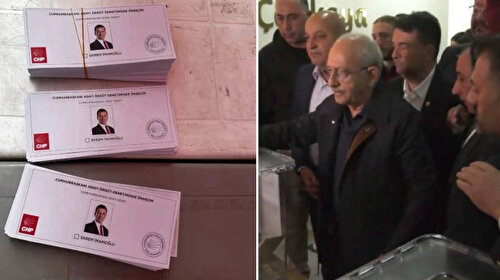 Kılıçdaroğlu tek aday İmamoğlu'na oy verdi