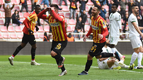 Kayserispor sahasında GZT Giresunspor'u 2-1 yendi