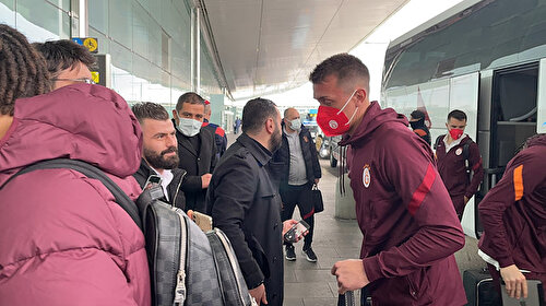 Galatasaray Futbol Takımı, İstanbul'a döndü