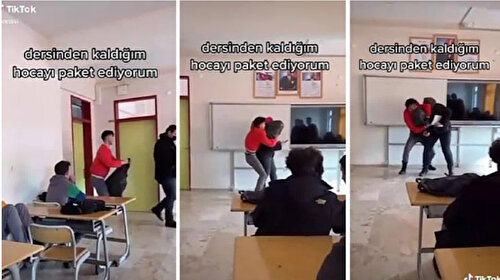 Öğretmenin başına poşet geçirdi: Liseli öğrencinin skandal Tiktok videosuna tepki yağıyor