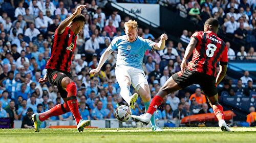 Kevin De Bruyne'den harika gol: Manchester City sahasında Bournemouth'u farklı geçti