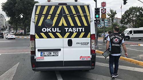 Okulun ilk günü için trafikte yoğun önlem alındı