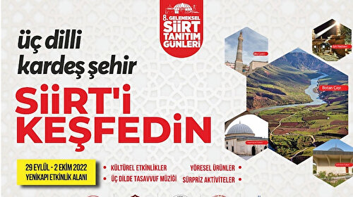 Siirt Tanıtım Günlerine 3 milyon ziyaretçi bekleniyor