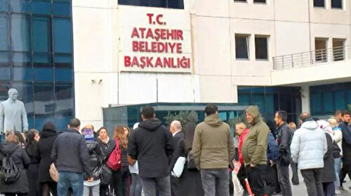 Ataşehir’de işçiler kapıya dayandı