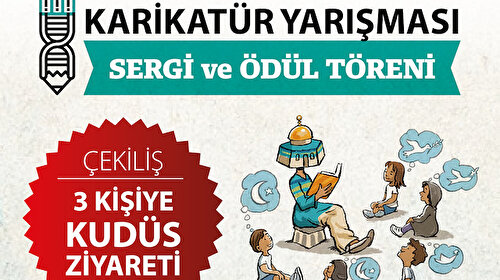 Mirasımız Kudüs Uluslararası Karikatür Yarışması'nın ödülleri 17 Aralık'ta sahiplerini bulacak