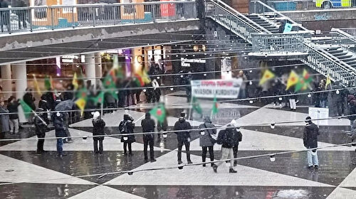 İsveç'te PKK yandaşlarından izinsiz gösteri