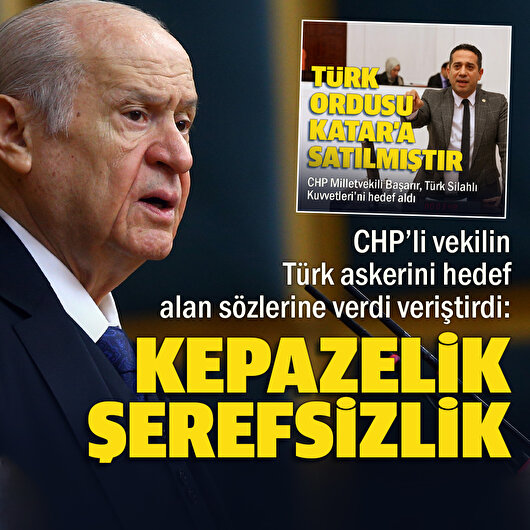 MHP Genel Başkanı Bahçeli: Askere düşmanlık düşmana askerliktir