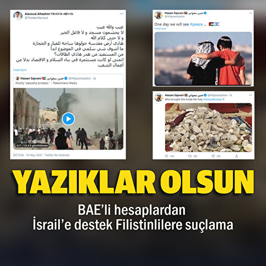 BAE’li hesaplardan işgalci İsrail güçlerine destek Filistinlilere suçlama
